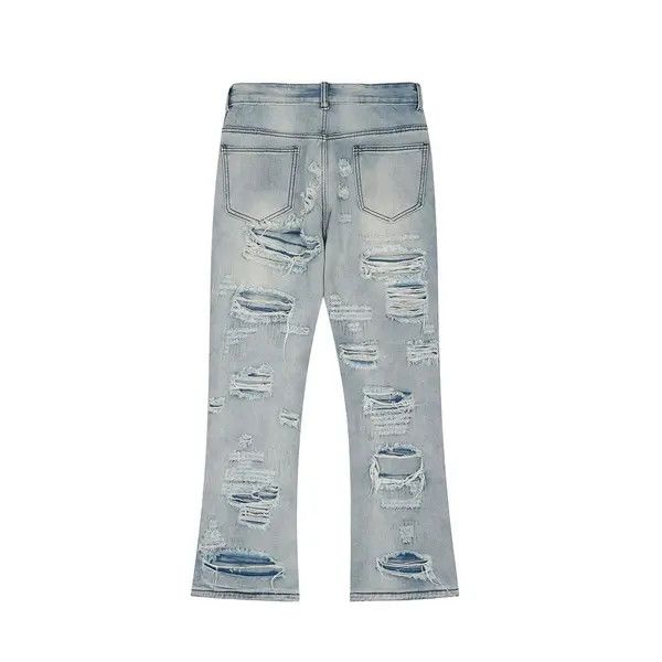 Vintage VIBE punk fade flared jeans Size US 34 / EU 50 - 1 Thumbnail