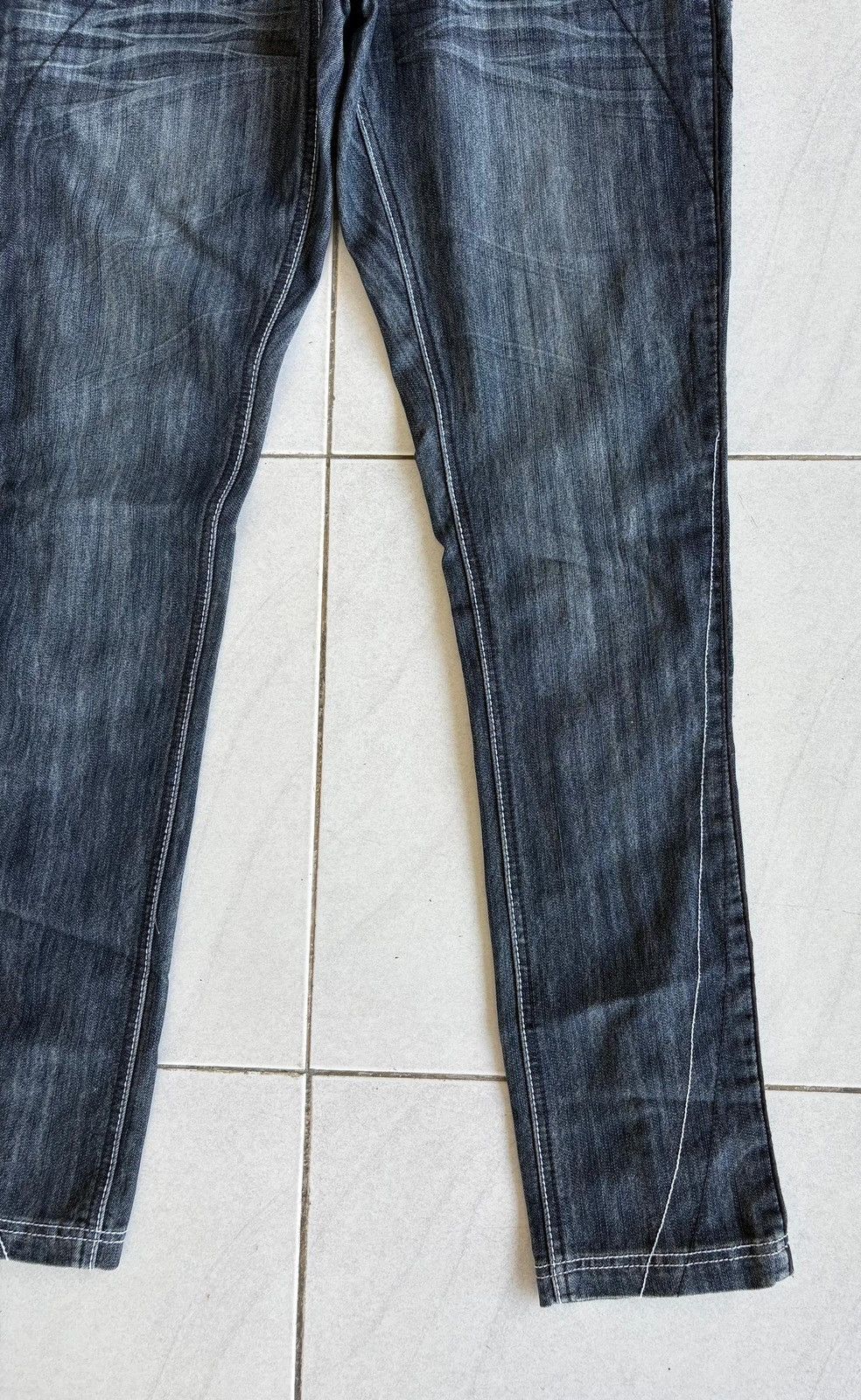 Other Dereon Streetwear Cut Fit Jeans Distressed Denim Size US 34 / EU 50 - 8 Thumbnail