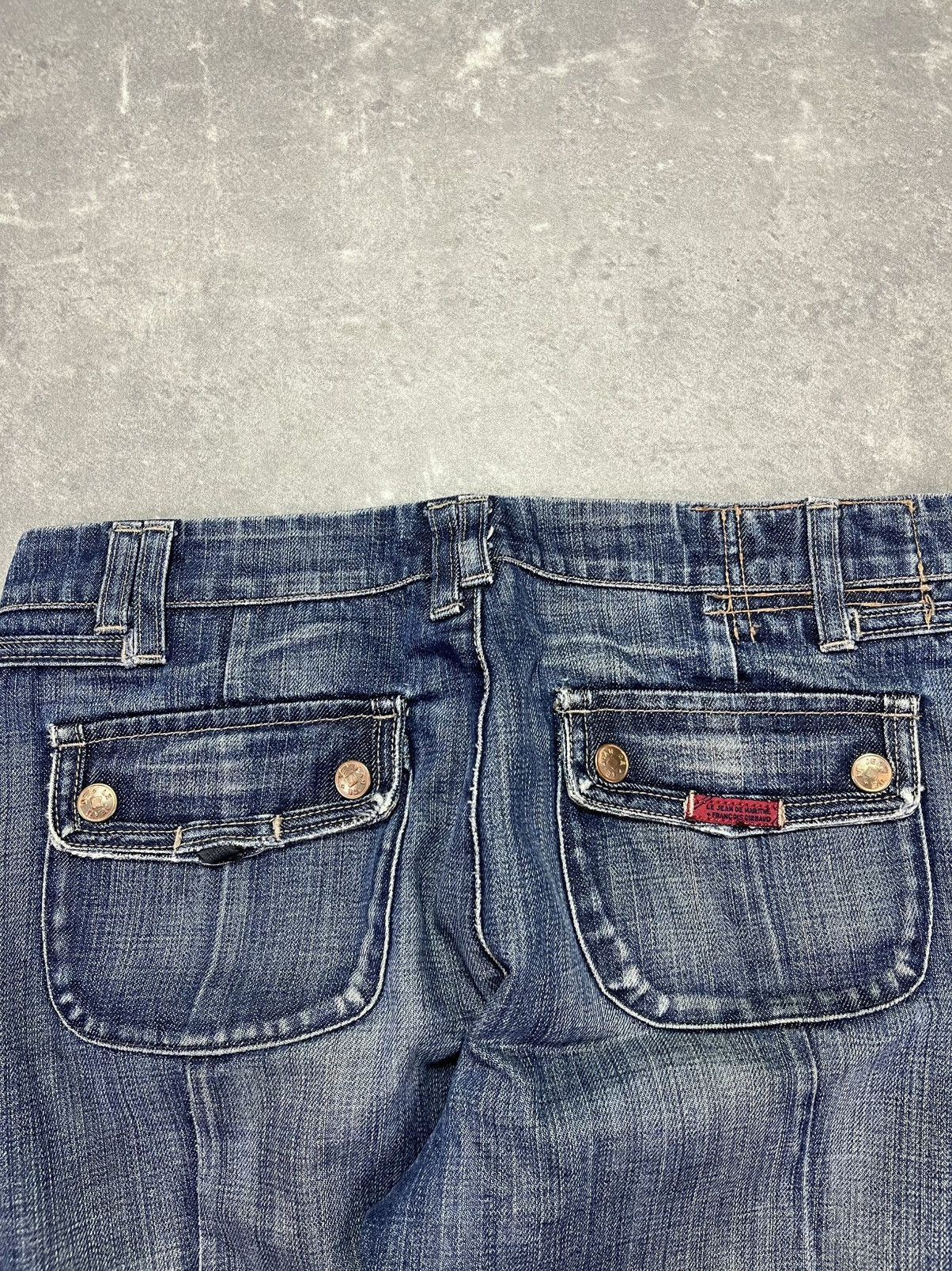 Marithe + Francois Girbaud 00s Marithe + Francois Girbaud Star Denim Shorts 29 Capri Size 29" - 12 Thumbnail