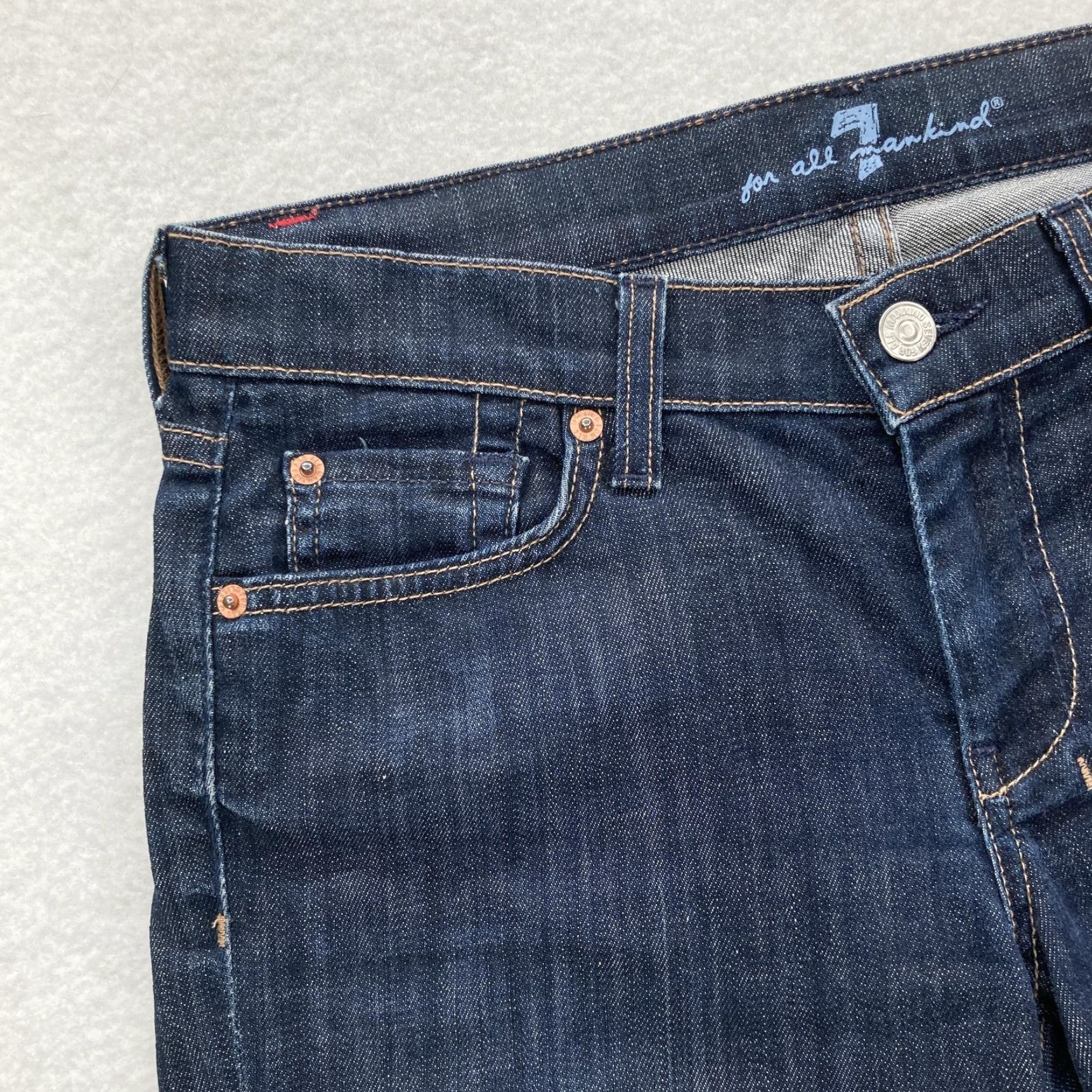 7 For All Mankind 7 For All Mankind Jeans Womens 28 Dark Wash Dojo Cropped Wide Leg Made USA Jeans Womens 28 Dark Wash Dojo Cropped Wide Leg - 7 For All Mankind Size 28" / US 6 / IT 42 - 3 Thumbnail