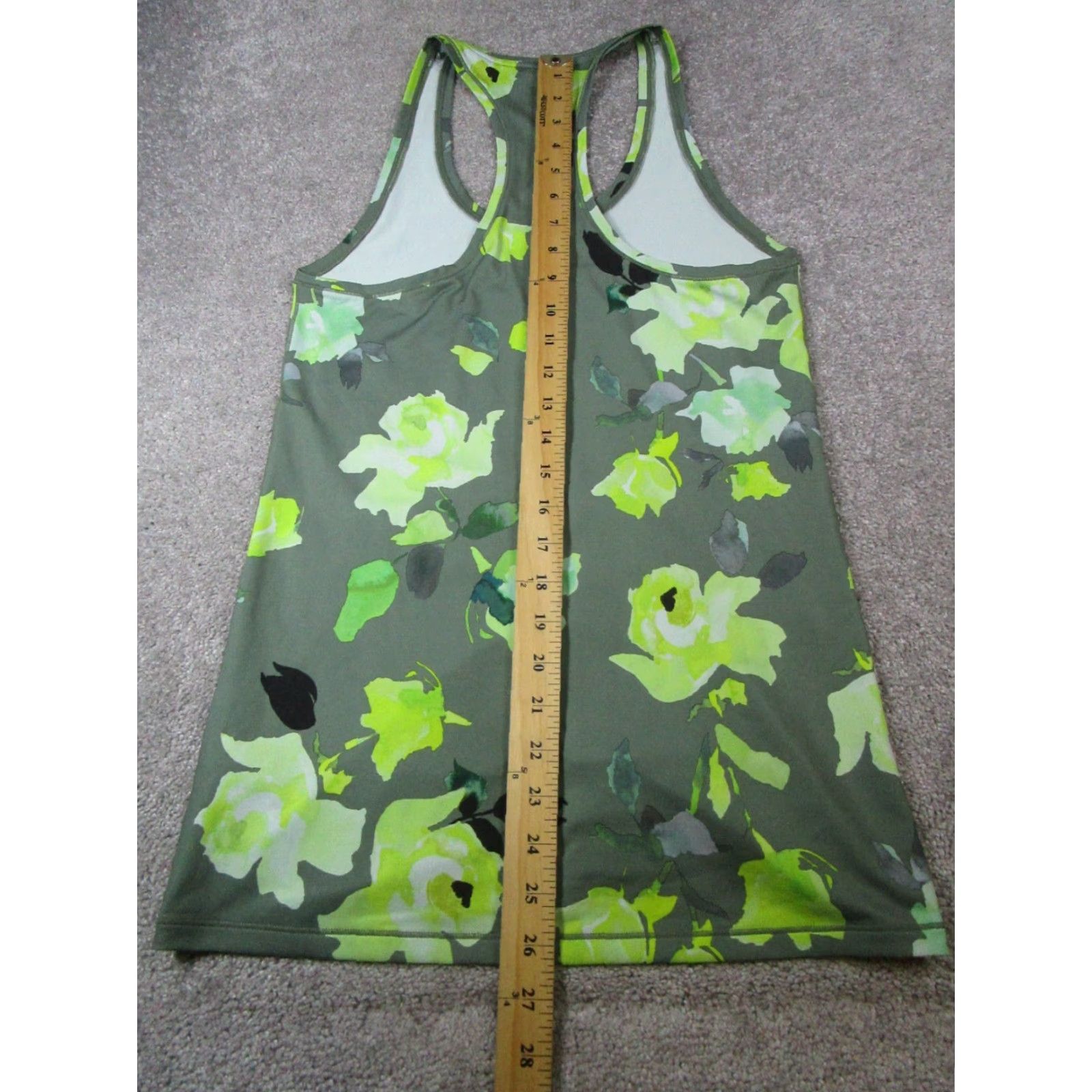 Athleta Athleta Tank Top Womens Small Green Floral Running Pullover Size S / US 4 / IT 40 - 7 Thumbnail