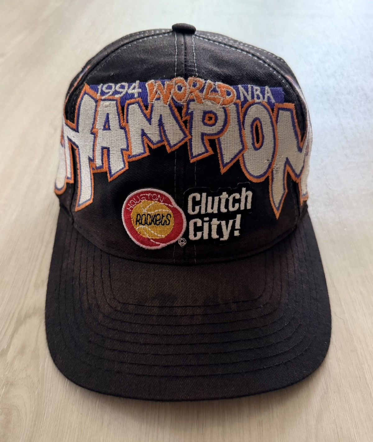 Vintage Vintage Logo 7 1994 Houston Rockets Championship SnapBack ** Size ONE SIZE - 1 Thumbnail