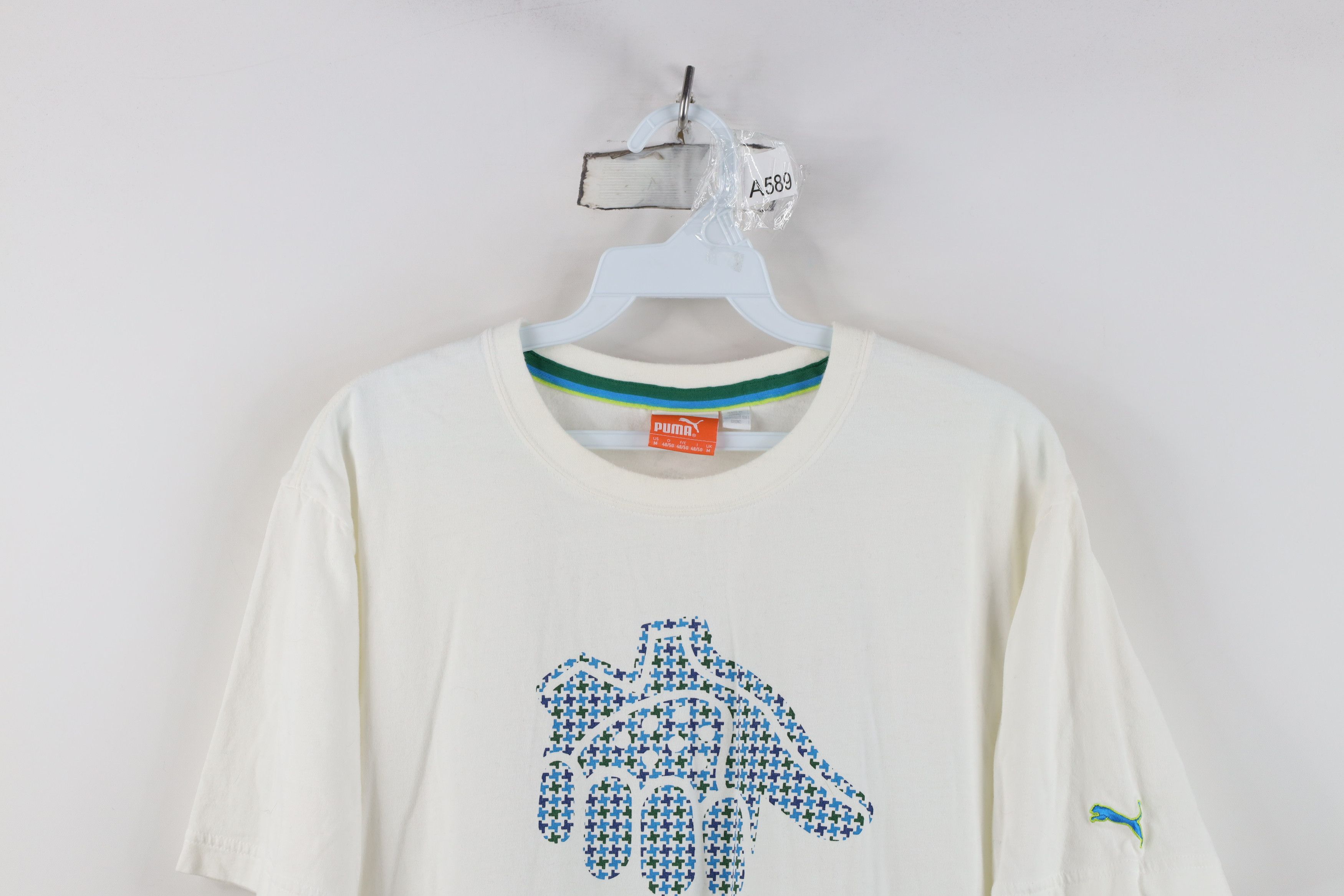 Puma Puma Golf Spell Out Get A Grip Short Sleeve T-Shirt White Size US M / EU 48-50 / 2 - 2 Thumbnail
