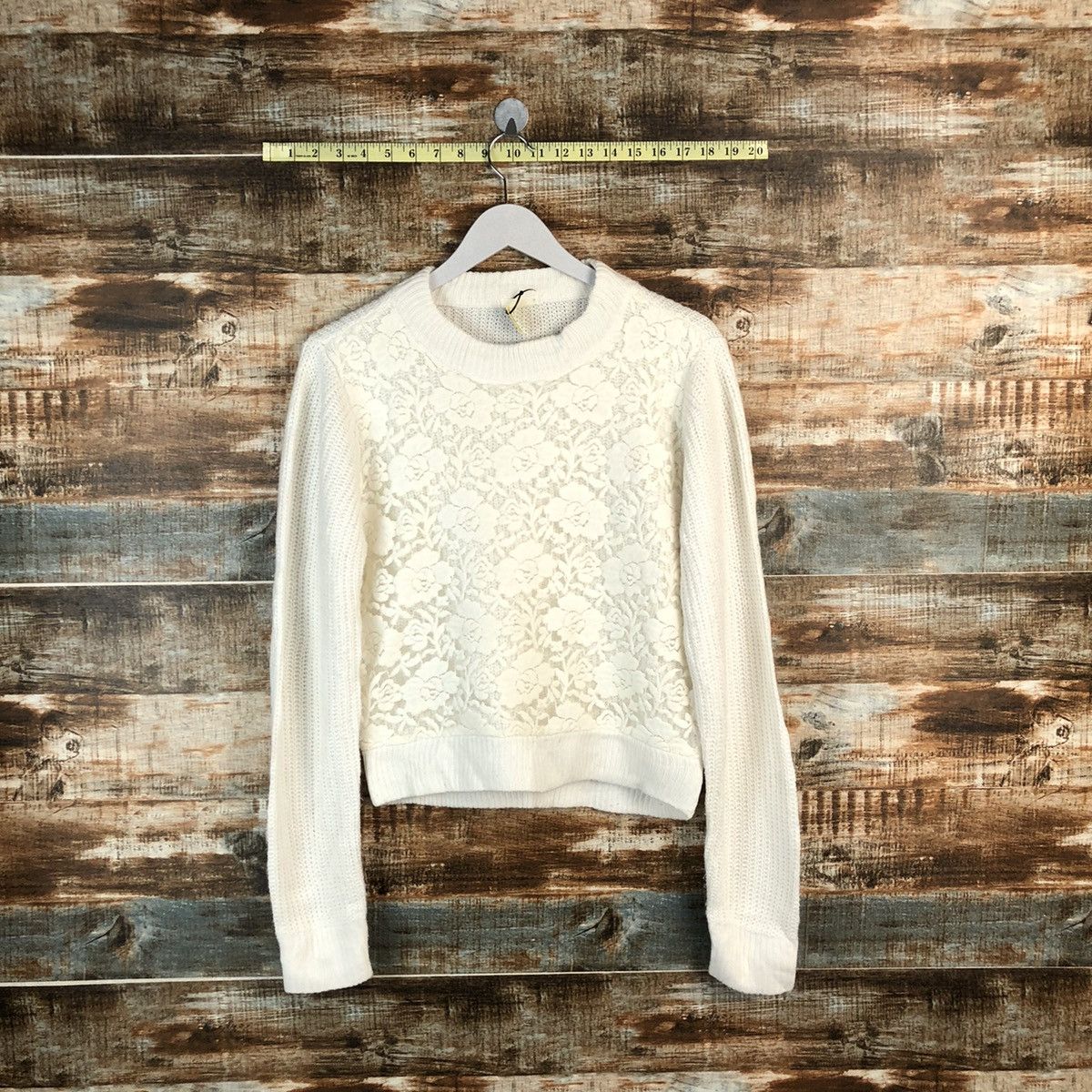 GU japan art vintage White Knitwear #A1829