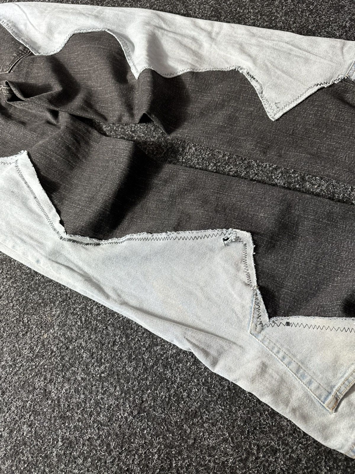 If Six Was Nine 🚨GRAIL CUSTOM DENIM JEANS 2in1 ULTRA BAGGY Y2K JAPANESE STYL Size US 30 / EU 46 - 13 Thumbnail