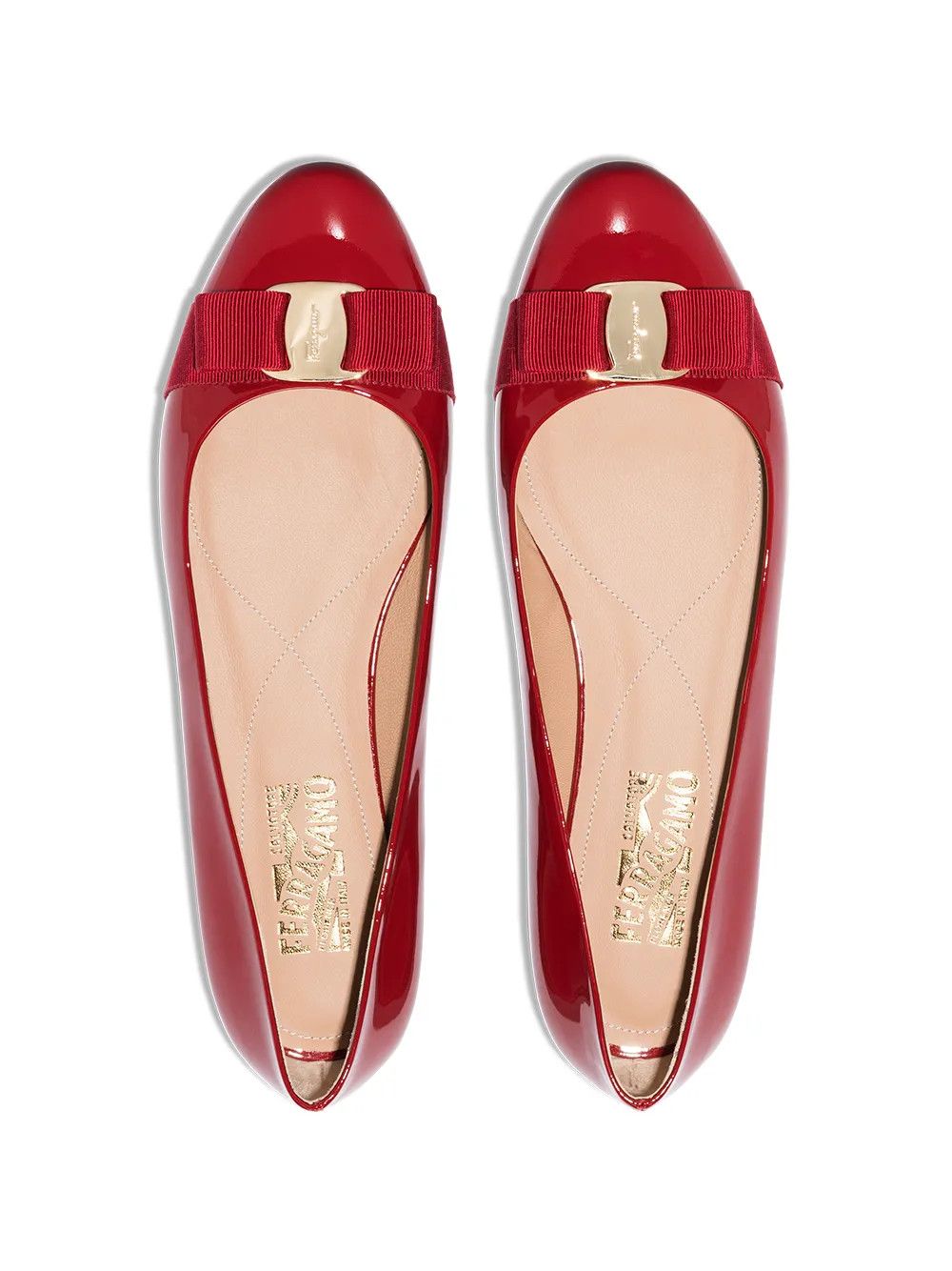 Salvatore Ferragamo o1y0426 Ballet Flats in Red Size US 5 / IT 35 - 4 Thumbnail