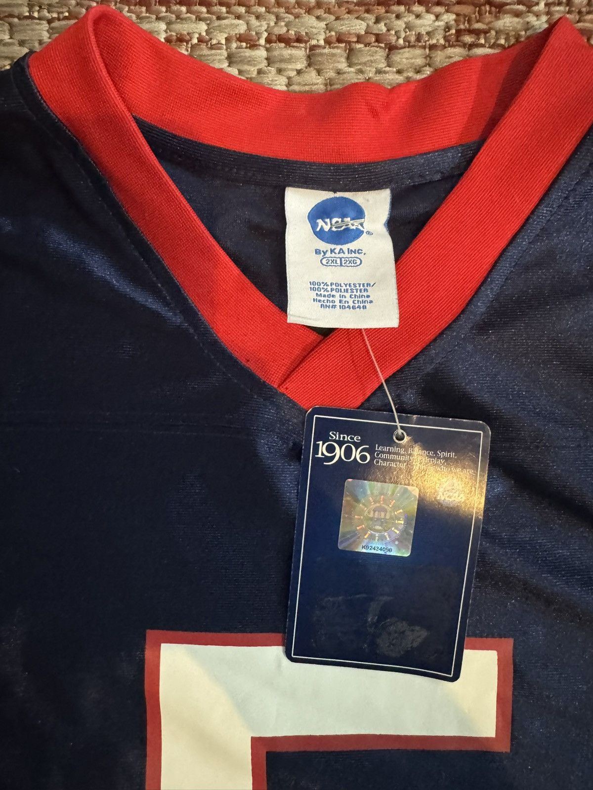 NCAA Arizona Wildcats Football Jersey Navy Red Brand New 2XL Size US XXL / EU 58 / 5 - 4 Thumbnail