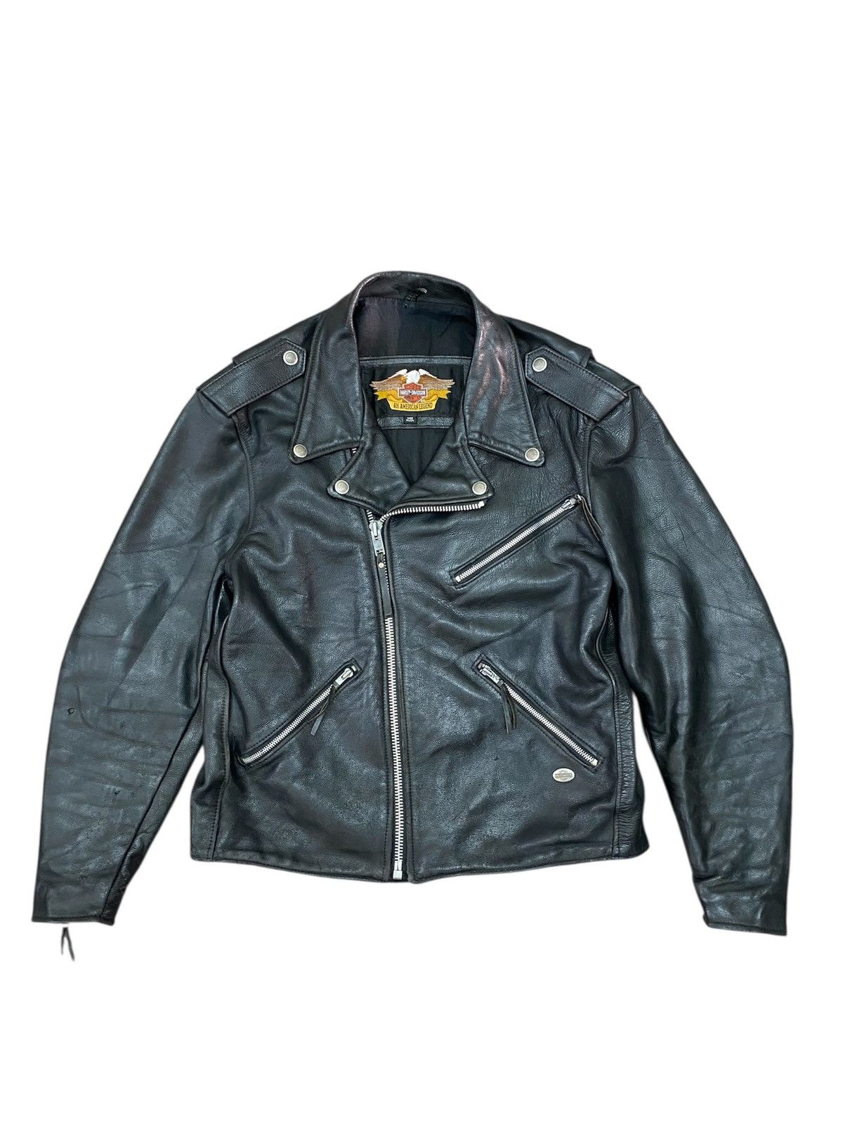 Harley Davidson Vtg Harley Davidson Perfecto Style Limited Leather Jacket Size US L / EU 52-54 / 3 - 1 Thumbnail