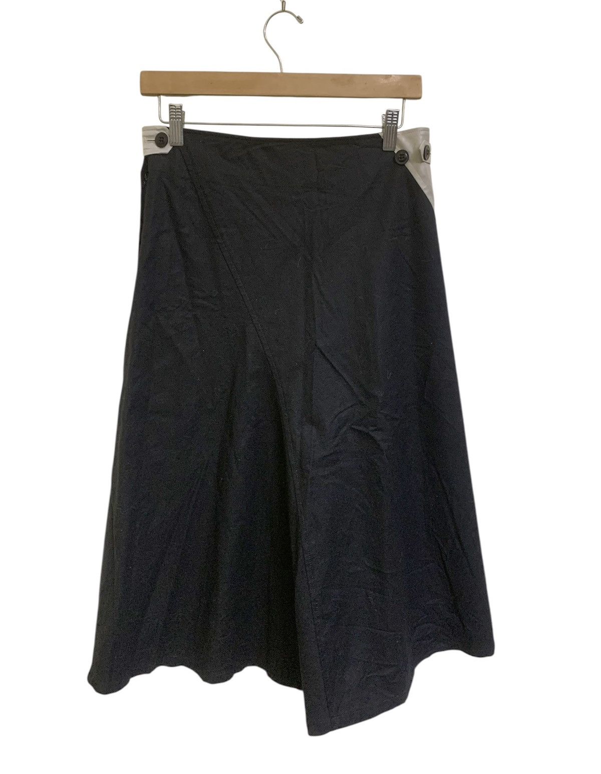 Yohji Yamamoto 💥Yohji Yamamoto Patchwork Midi Skirt Size 29" - 3 Thumbnail