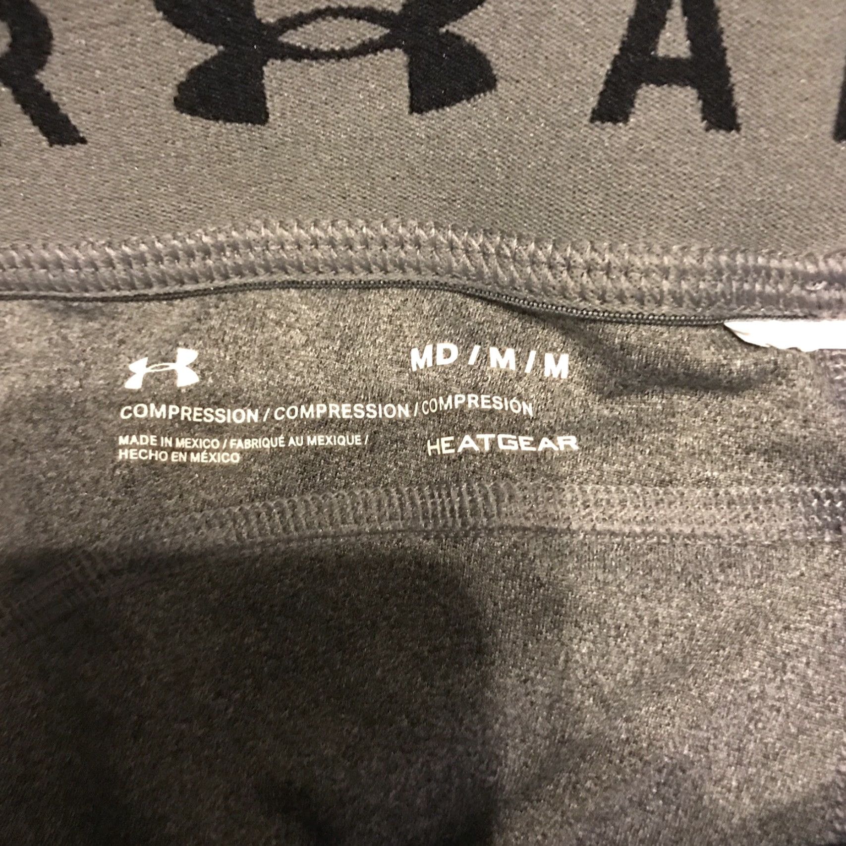 Under Armour Under Armour Leggings HeatGear Compression Yoga Pants Gray Womens M Cropped Size 32" / US 10 / IT 46 - 3 Thumbnail