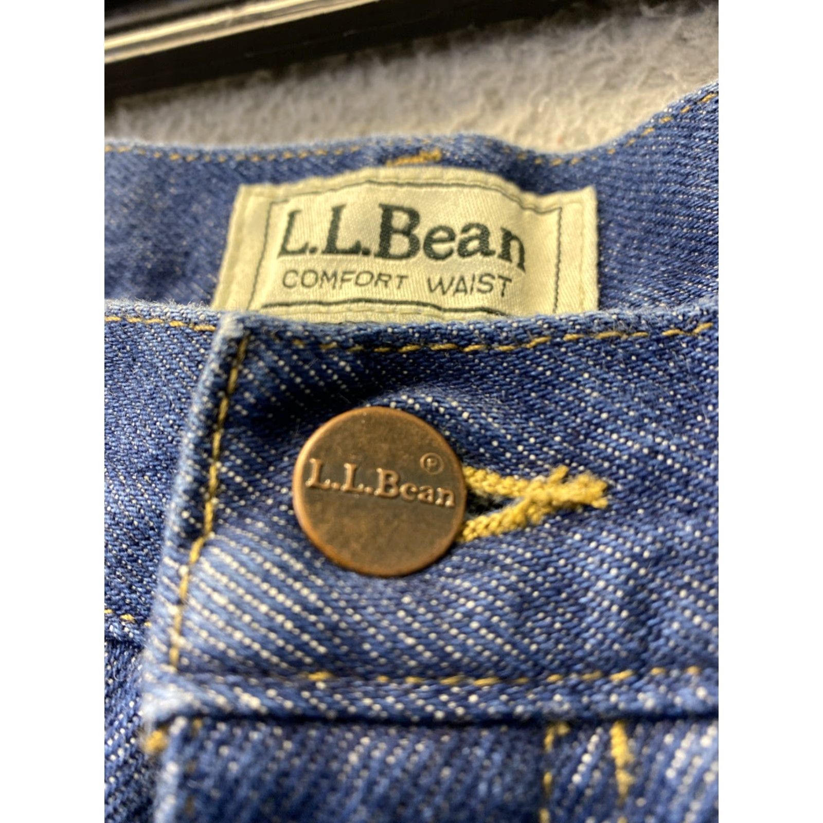 Vintage VINTAGE LL Bean Jeans Men 38x32 Denim Straight USA Blue 80s Retro Size US 38 / EU 54 - 5 Thumbnail