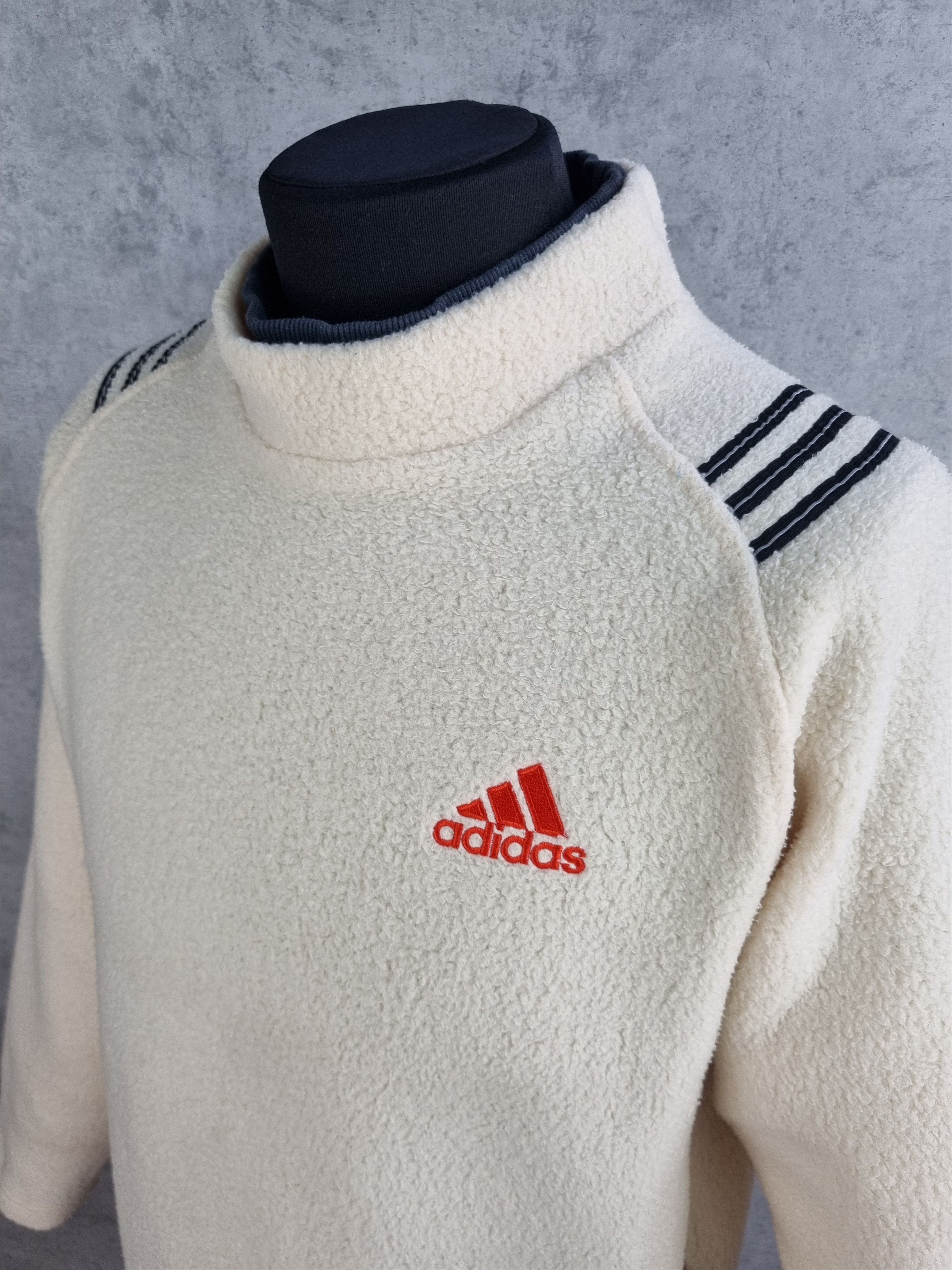 Adidas × Japanese Brand × Vintage 90s Adidas Soft Fleece Oversized Sweat Size US M / EU 48-50 / 2 - 1 Thumbnail