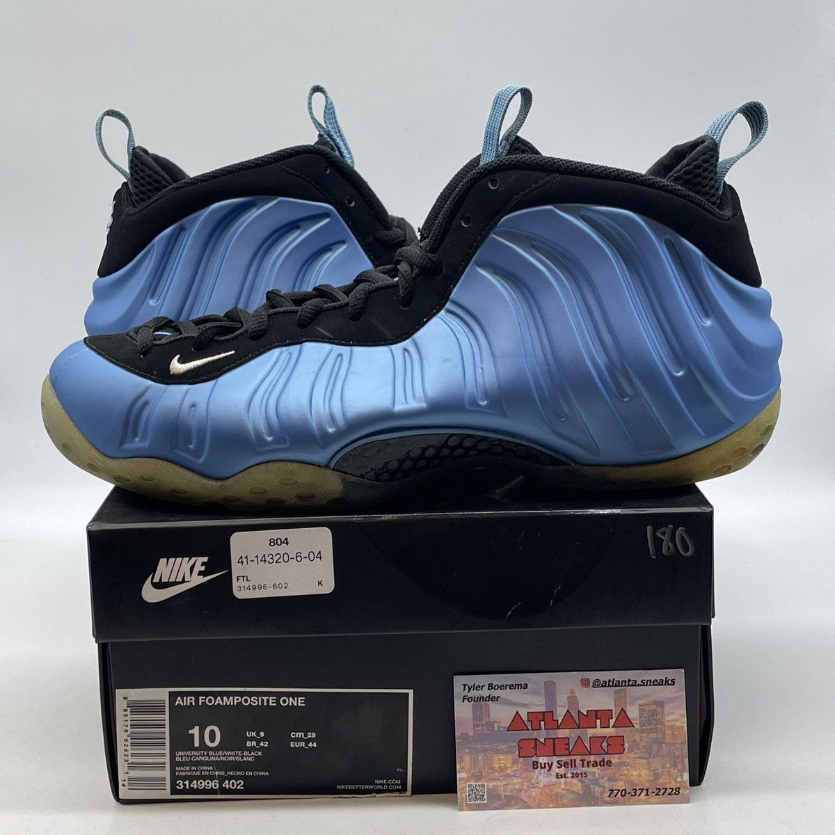 Nike Air foamposite one university blue Size US 10 / EU 43 - 1 Thumbnail