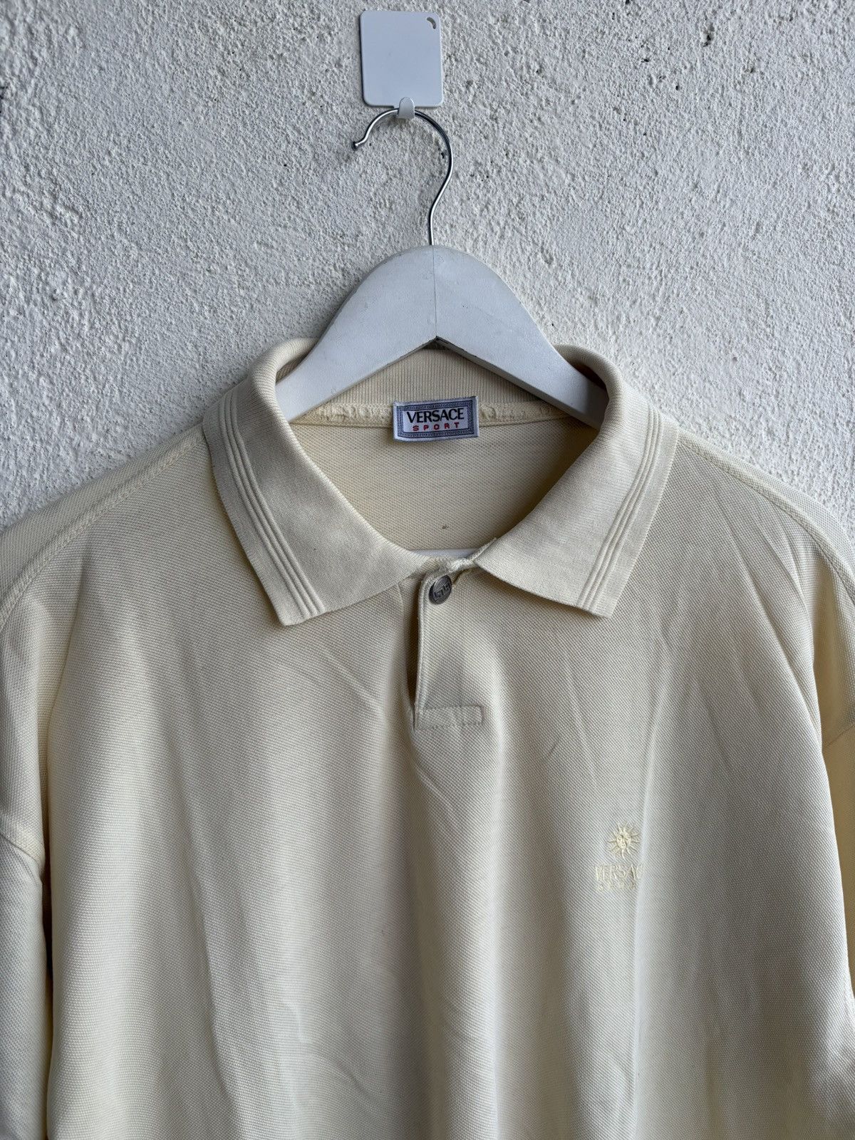 Versace × Vintage 90s Versace destroy Polo shirt embroidery logo Size US L / EU 52-54 / 3 - 2 Thumbnail