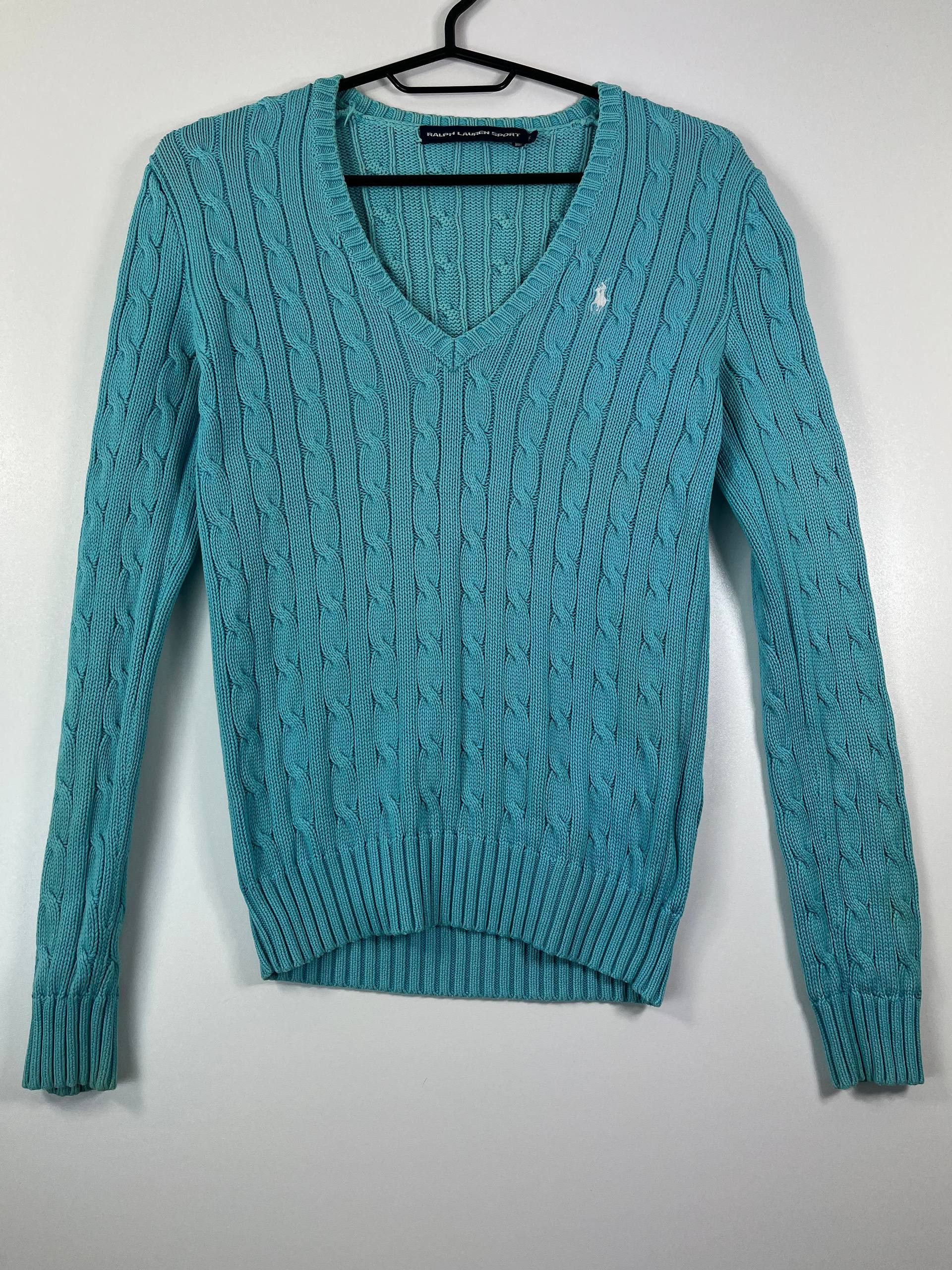 Ralph Lauren Sport Ralph Lauren Sport Sweater Blue V-Neck Jumper W omenSize S Size S / US 4 / IT 40 - 1 Thumbnail