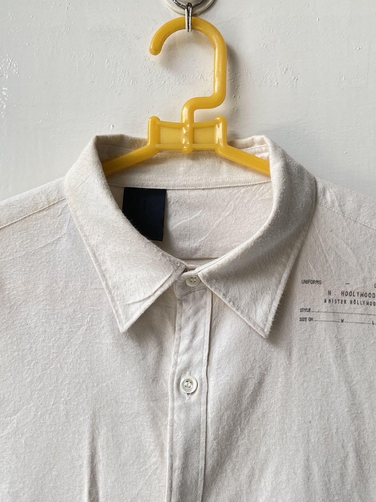 Japanese Brand × N.Hoolywood N. HOOLYWOOD Cream Shirt Size US M / EU 48-50 / 2 - 4 Thumbnail