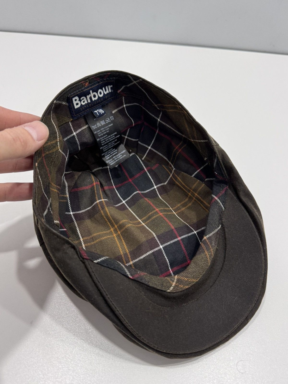 Barbour × Vintage Barbour vintage y2k style hat waxed Size ONE SIZE - 8 Thumbnail