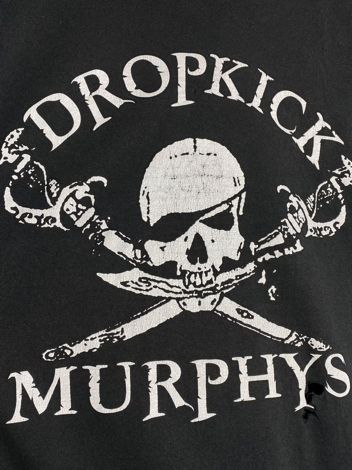 Band Tees Vintage Dropkick Murphys Skull Graphic Print Distressed Tee Size US L / EU 52-54 / 3 - 7 Thumbnail