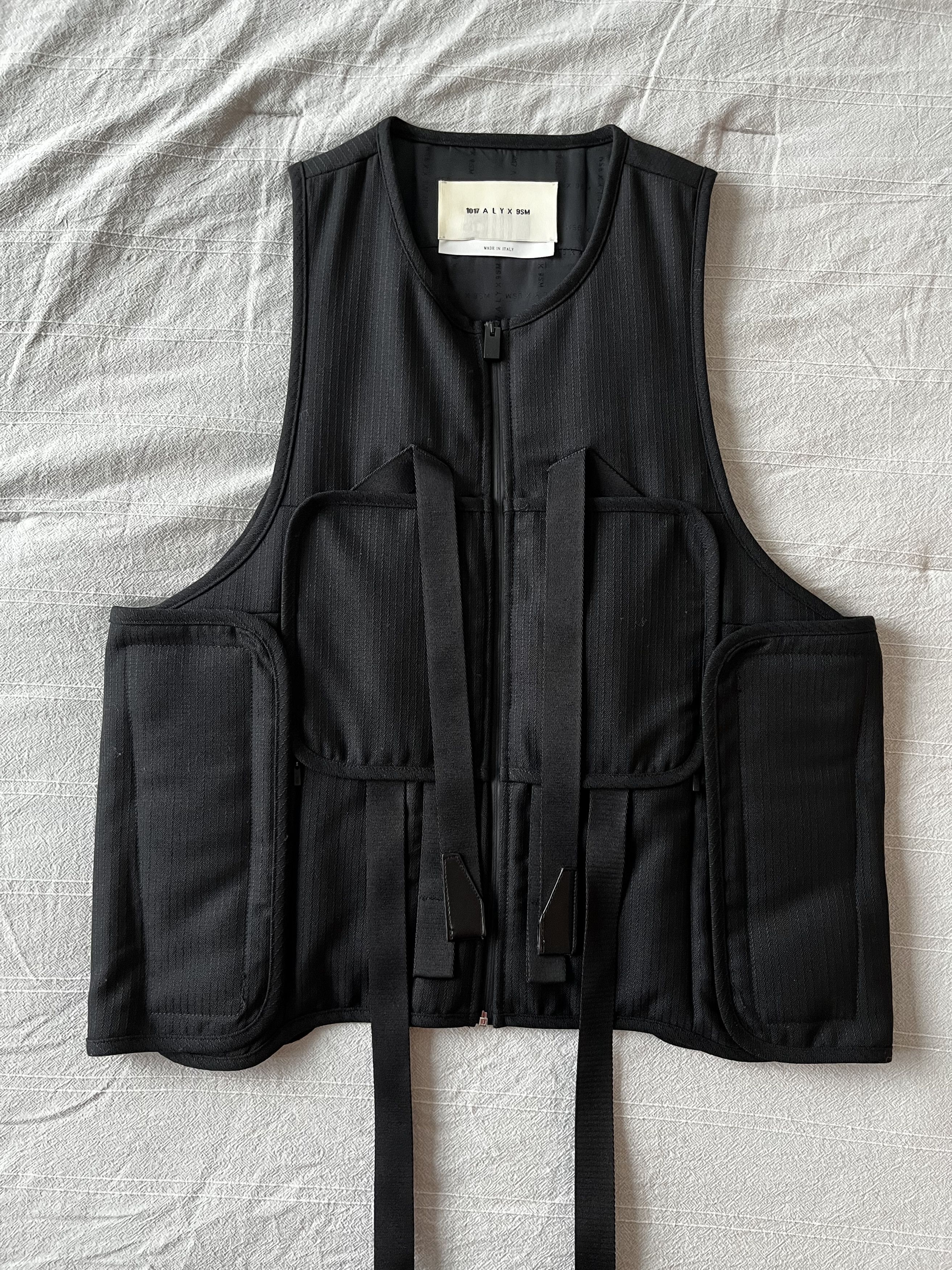 image of 1017 Alyx 9Sm x Alyx Tailored Wool Vest in Black, Men's (Size Small)