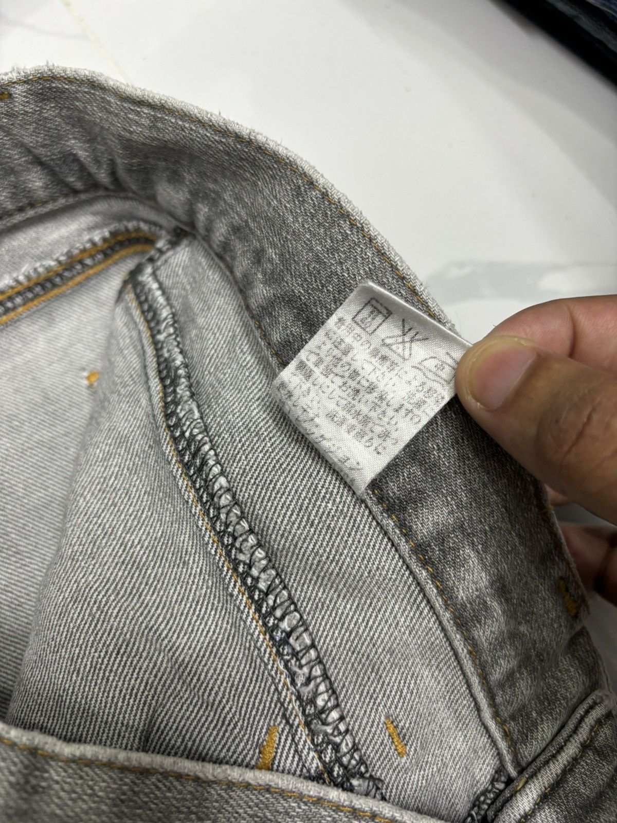 Marithe + Francois Girbaud Rare GL Heart Faded Grey Distressed Denim MFG Style Pants Size US 34 / EU 50 - 10 Thumbnail