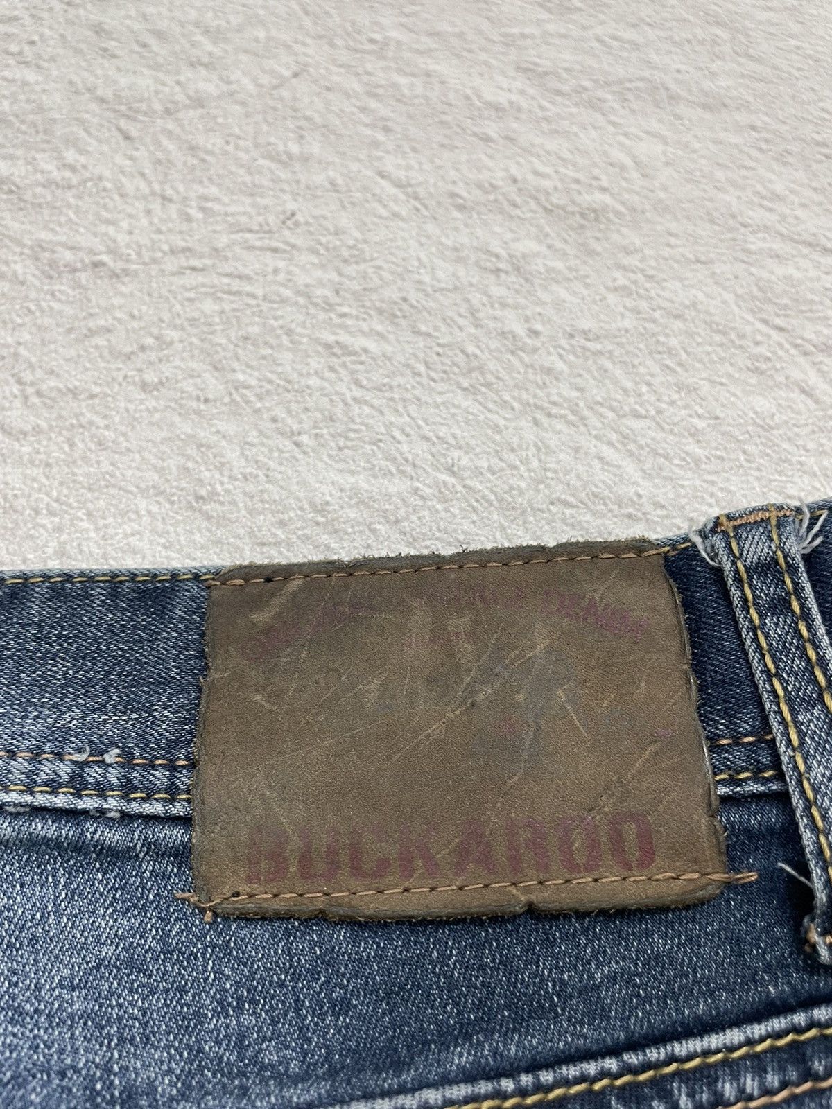 Japanese Brand 2000s Buckaro Washed Blue Denim Size US 34 / EU 50 - 10 Thumbnail