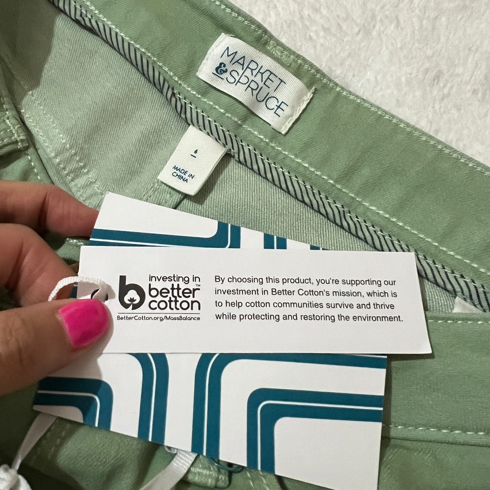 Other Light Green Lycra Stretchy 5 Pocket Mid Rise Shorts Size 28" / US 6 / IT 42 - 3 Thumbnail