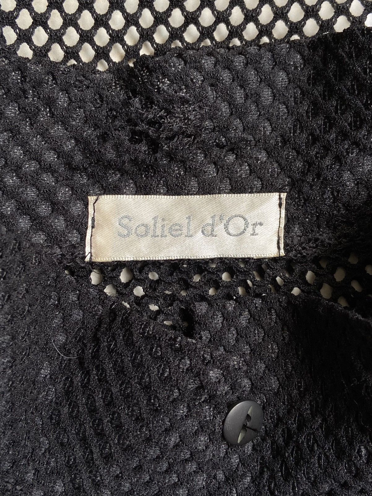 Designer × Japanese Brand SOLIEL D’OR Black Mesh T-shirt Size US M / EU 48-50 / 2 - 6 Thumbnail