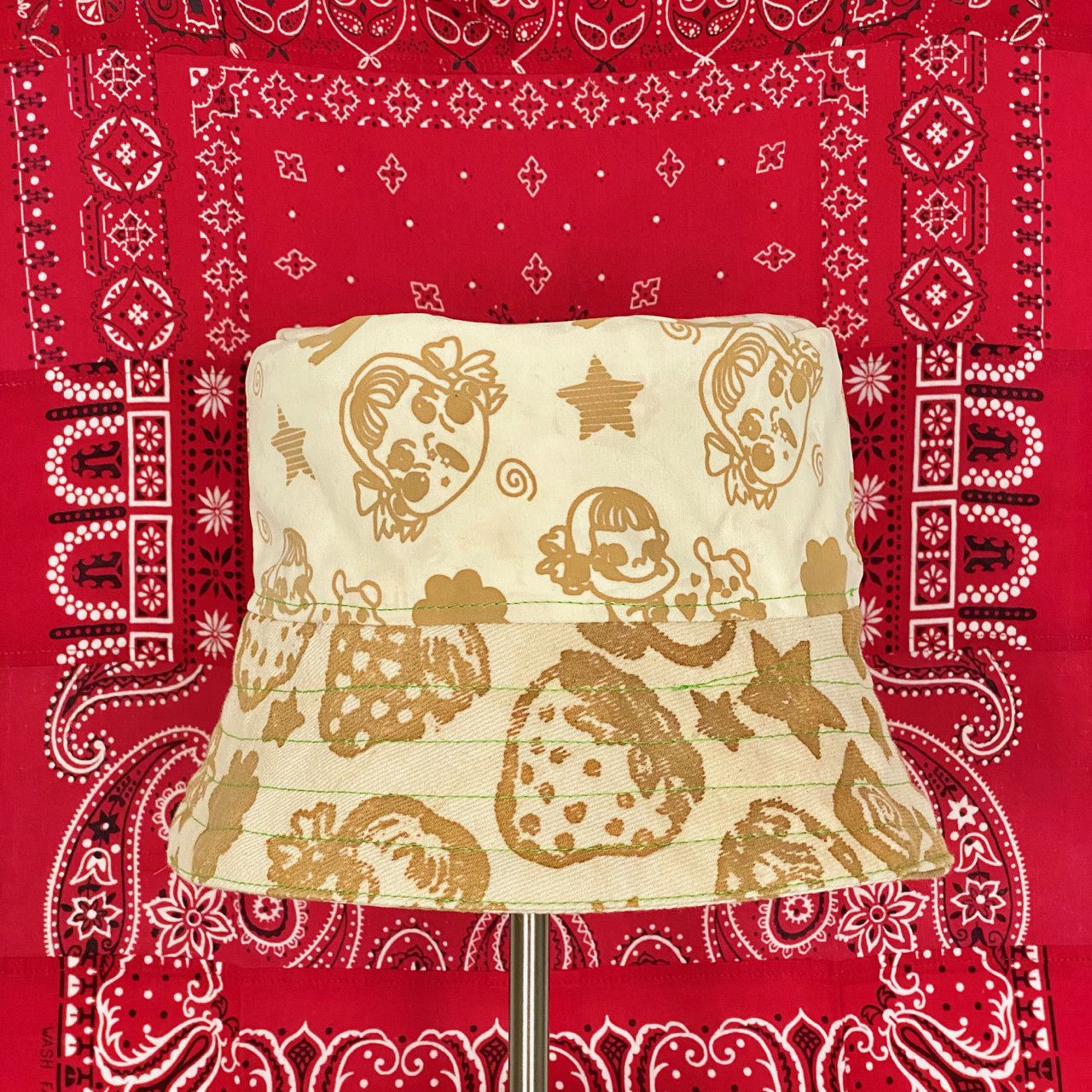 Poche Studio POCHE STUDIO X MISA PEKO HANDMADE REVERSIBLE BUCKET HAT Size ONE SIZE - 6 Thumbnail