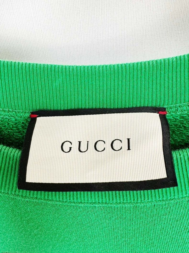 Gucci Gucci Green Sweatshirt with Tiger Graphic-2505 Size XL / US 12-14 / IT 48-50 - 3 Thumbnail