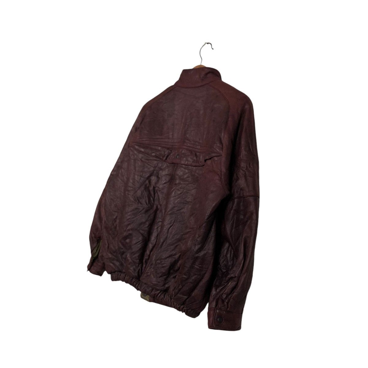 Japanese Brand 🔥VINTAGE BIKER LEATHER JACKET REVERSIBLE FOCARDI ITALY Size US M / EU 48-50 / 2 - 12 Thumbnail