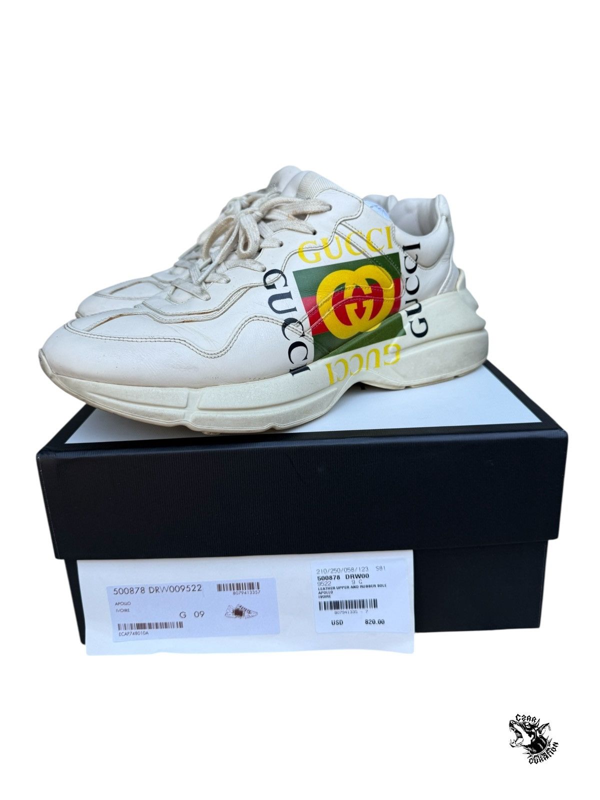 Gucci Gucci rython sneakers Size US 10.5 / EU 43-44 - 1 Thumbnail