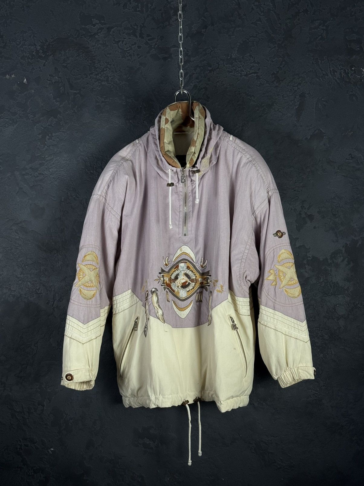 Bogner Vintage 1990s Willy Bogner Indian Embroidered Coat Jacket S Size US S / EU 44-46 / 1 - 1 Thumbnail