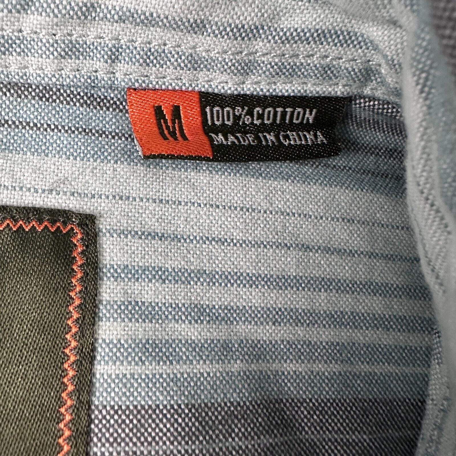 Howler Brothers Howler Bros Shirt Men's Medium Blue Gray Striped Button Up Size US M / EU 48-50 / 2 - 7 Thumbnail