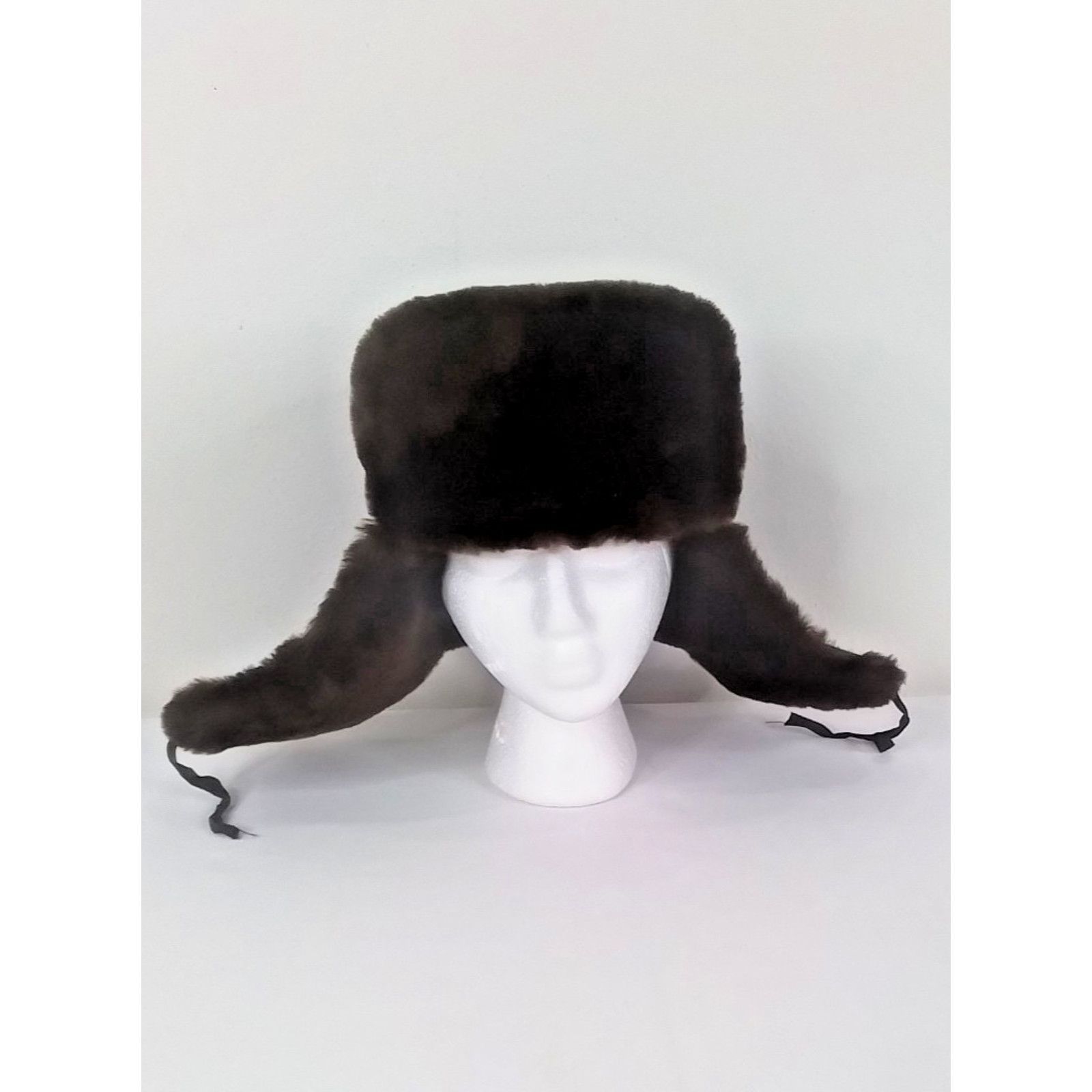Other Vintage Beijing Yuyuantan Factory Fur + Leather Trapper Hat Size ONE SIZE - 3 Thumbnail