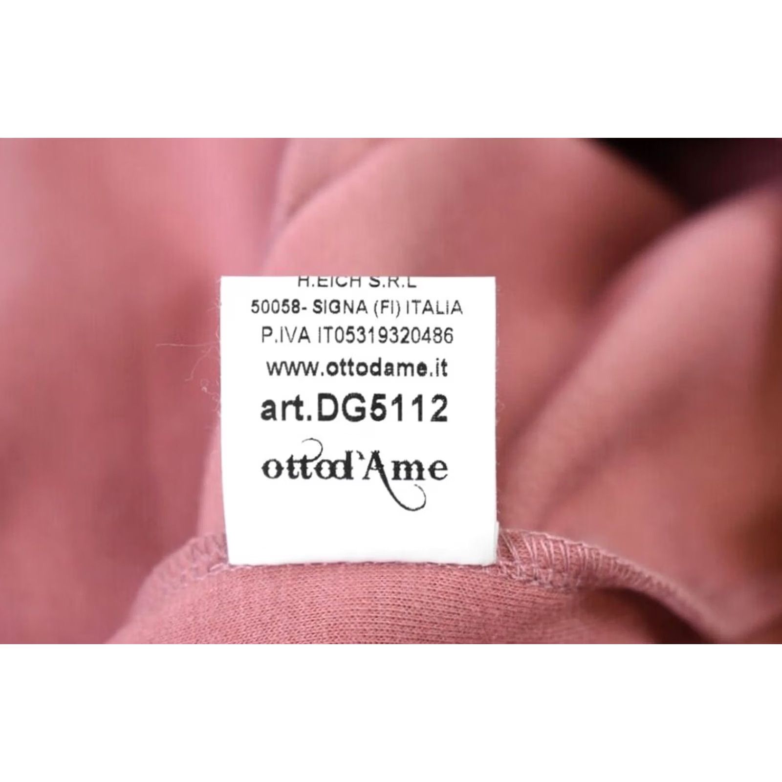 Vintage OTTOD'AME Sweatshirt Women's US 6 Pink White High Neck Pockets Full Zip Sports Size M / US 6-8 / IT 42-44 - 7 Thumbnail