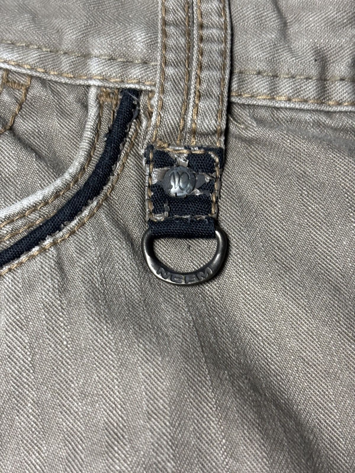 If Six Was Nine × Japanese Brand × Le Grande Bleu (L.G.B.) 2000s Nicole Club For Men Panelled Bootcut Pants Size US 31 - 4 Thumbnail