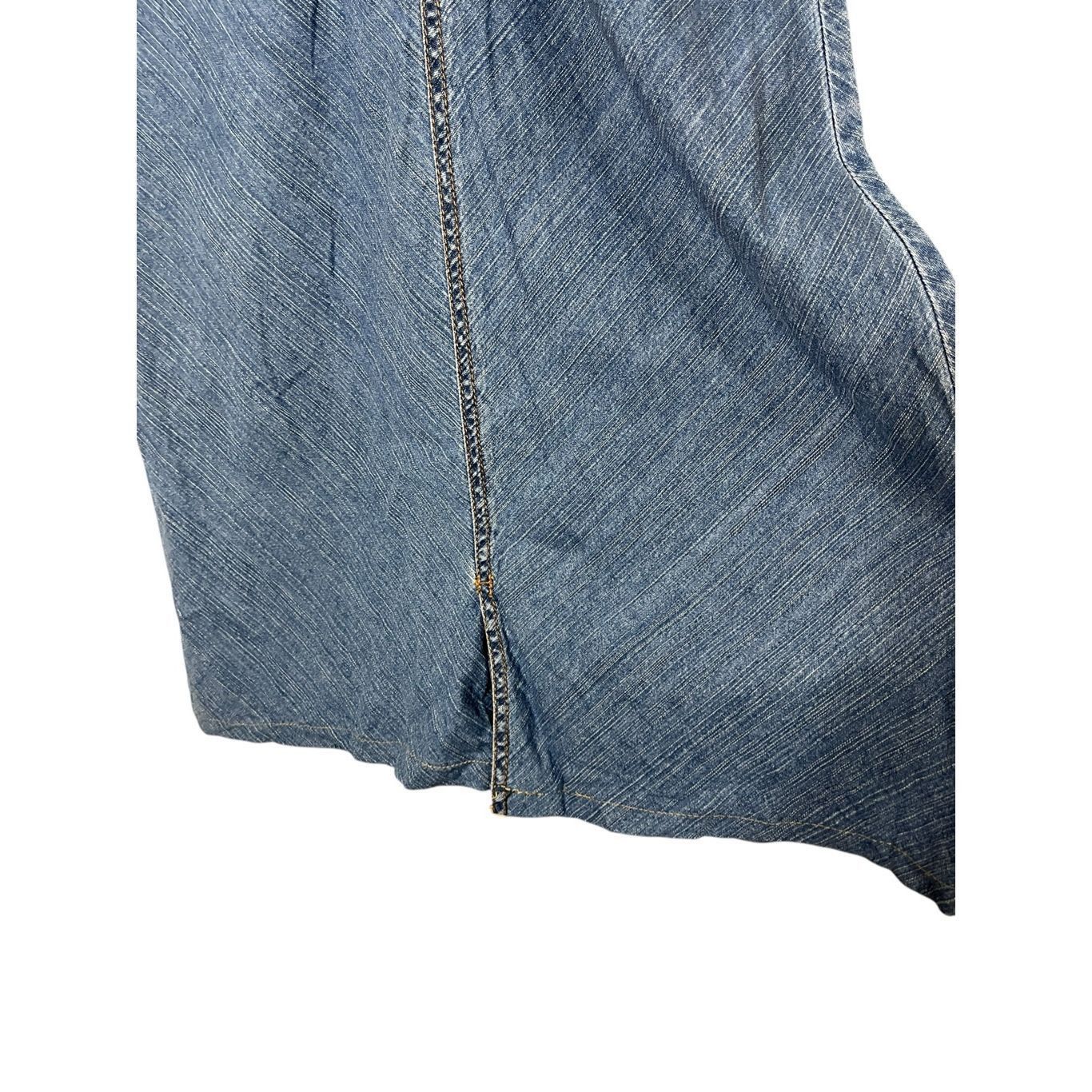 Faded Glory Vintage Faded Glory Y2K Denim Midi Dress Size 12 Size XL / US 12-14 / IT 48-50 - 8 Thumbnail