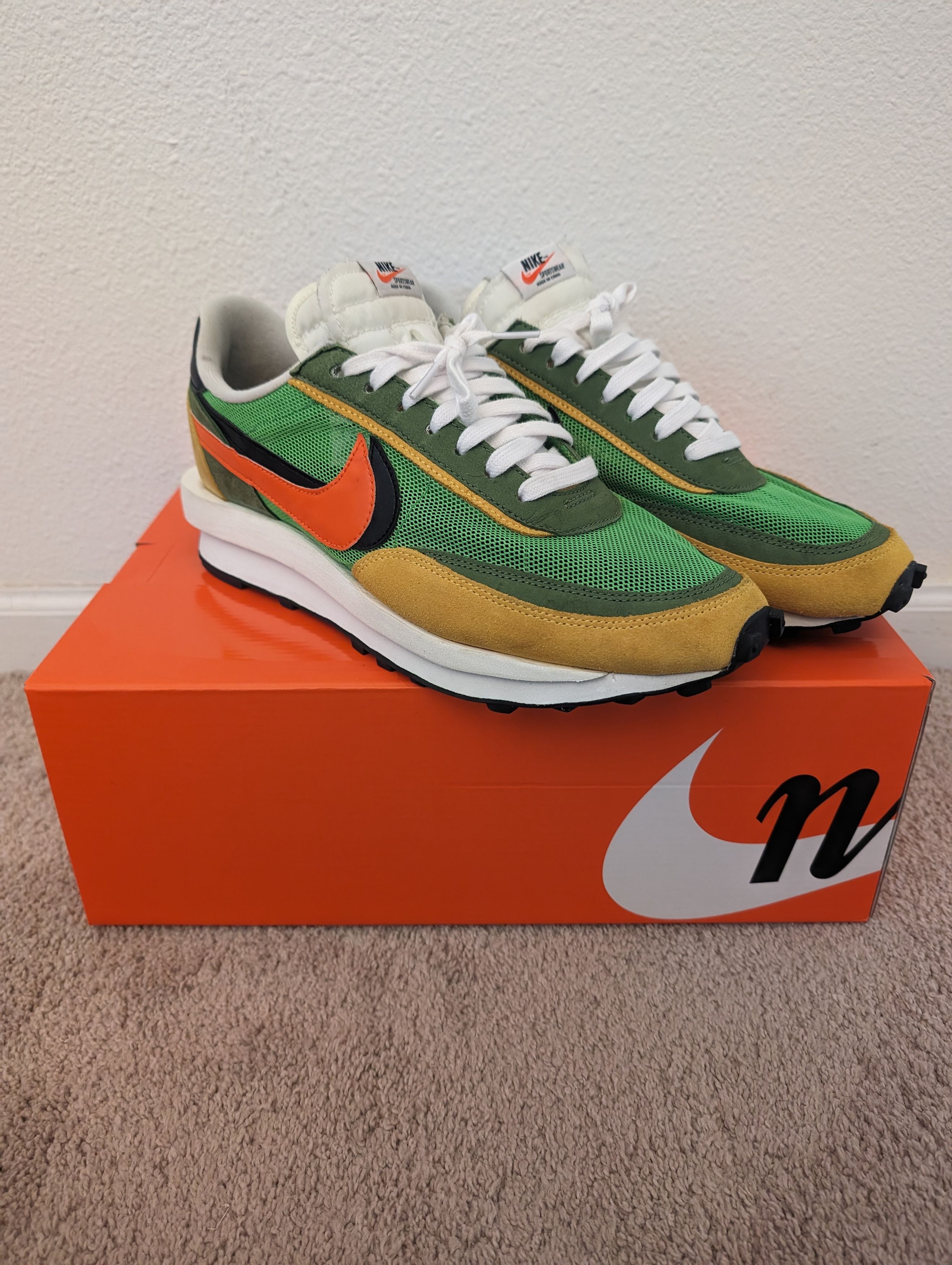 Nike Nike x Sacai LD Waffle Green Gusto | Grailed