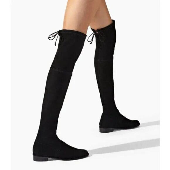 Russell & Bromley × Stuart Weitzman Stuart Weitzman Lowland Suede OTK Boots - 5, 💯 AUTHENTIC! Size US 5 / IT 35 - 9 Thumbnail