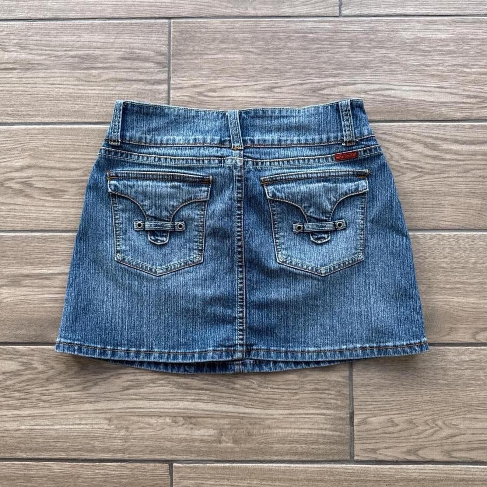 Other Y2K Miss Cocoa Denim Mini Skirt Size 30" / US 8 / IT 44 - 1 Thumbnail