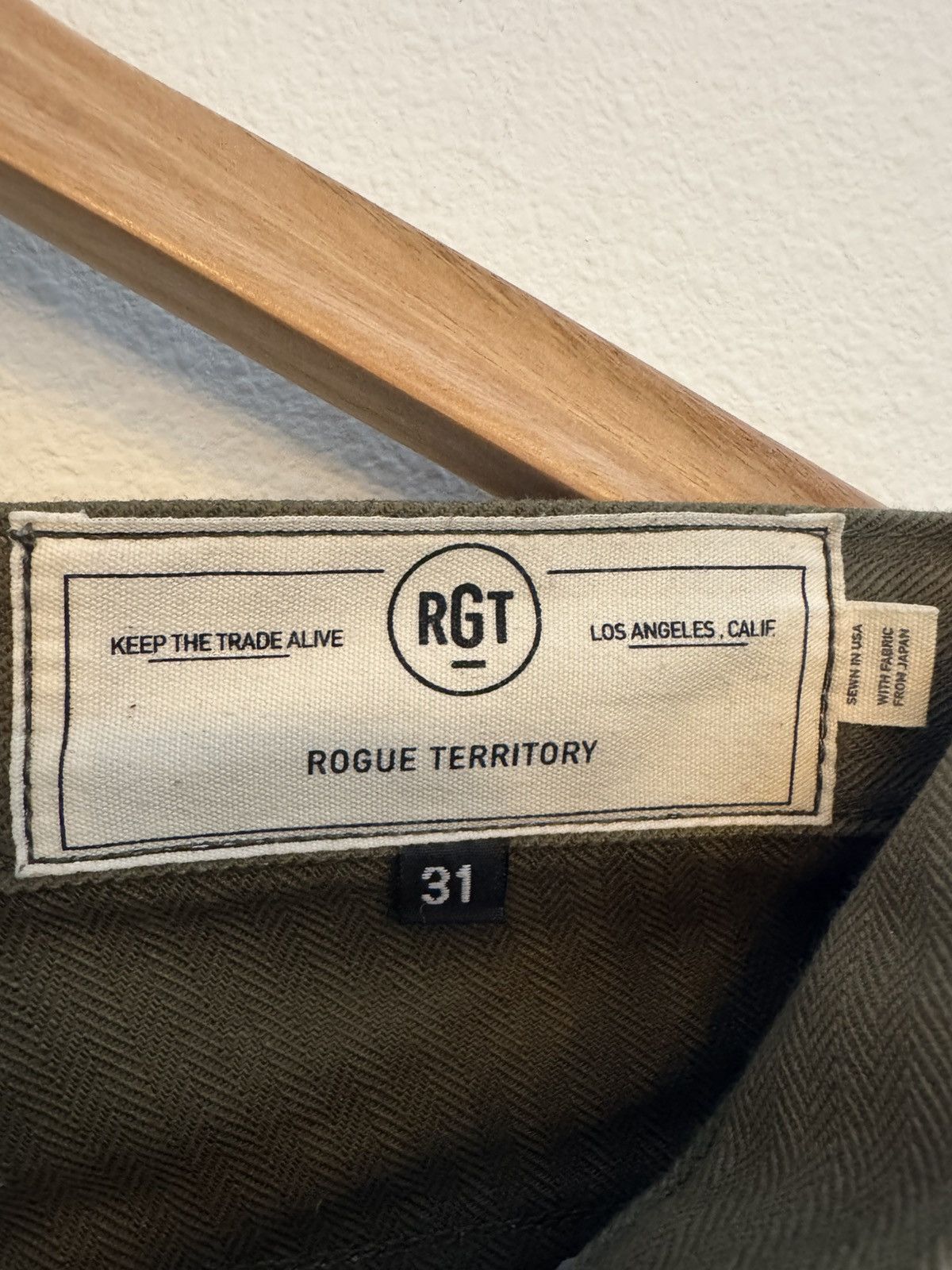 Rogue Territory RGT Fatigue Pants Olive Herringbone Size US 31 - 3 Thumbnail