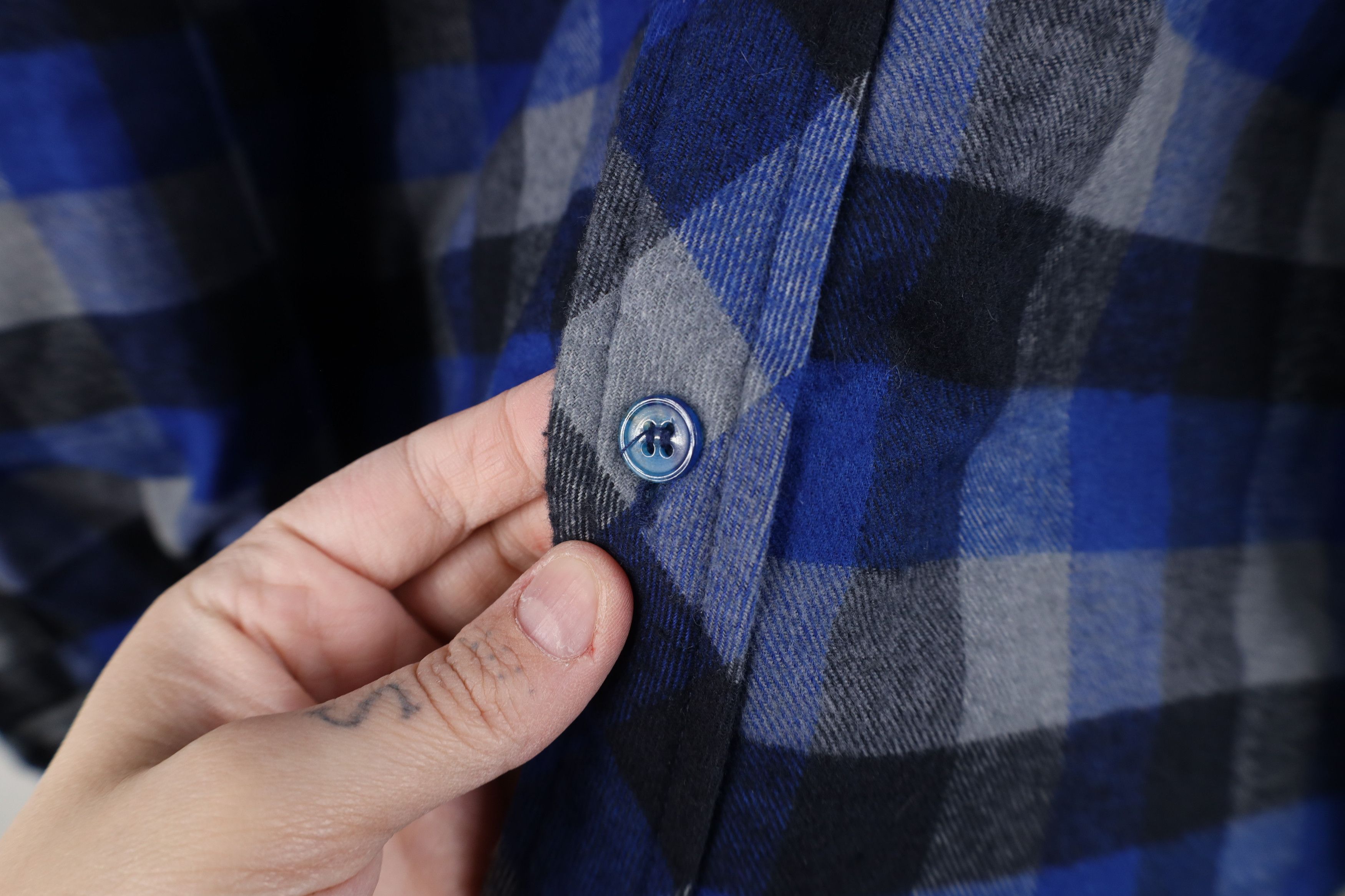 Vintage Vintage 90s Streetwear Flannel Button Shirt Jacket Jac Shirt Size US XL / EU 56 / 4 - 6 Thumbnail