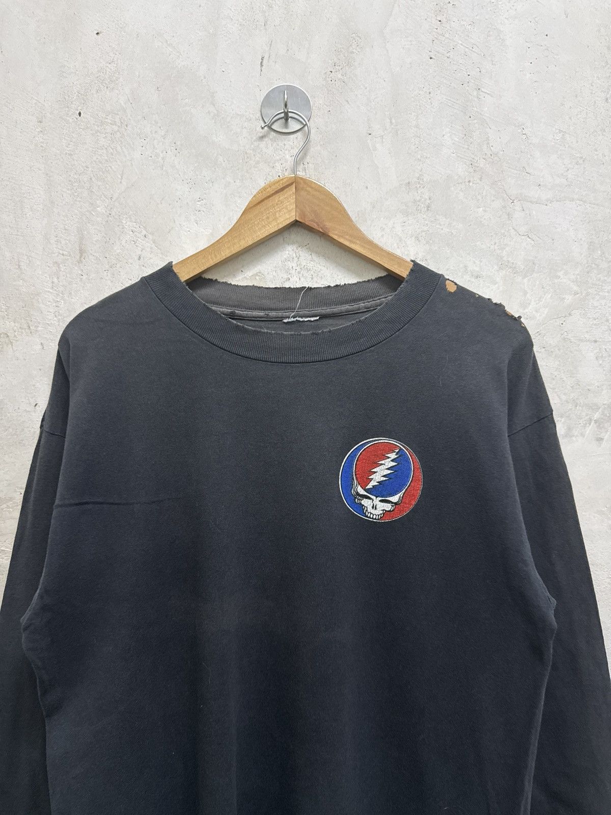 Band Tees Vintage 90s Distressed Grateful Dead Hour Thrash Band Tees Size US M / EU 48-50 / 2 - 2 Thumbnail