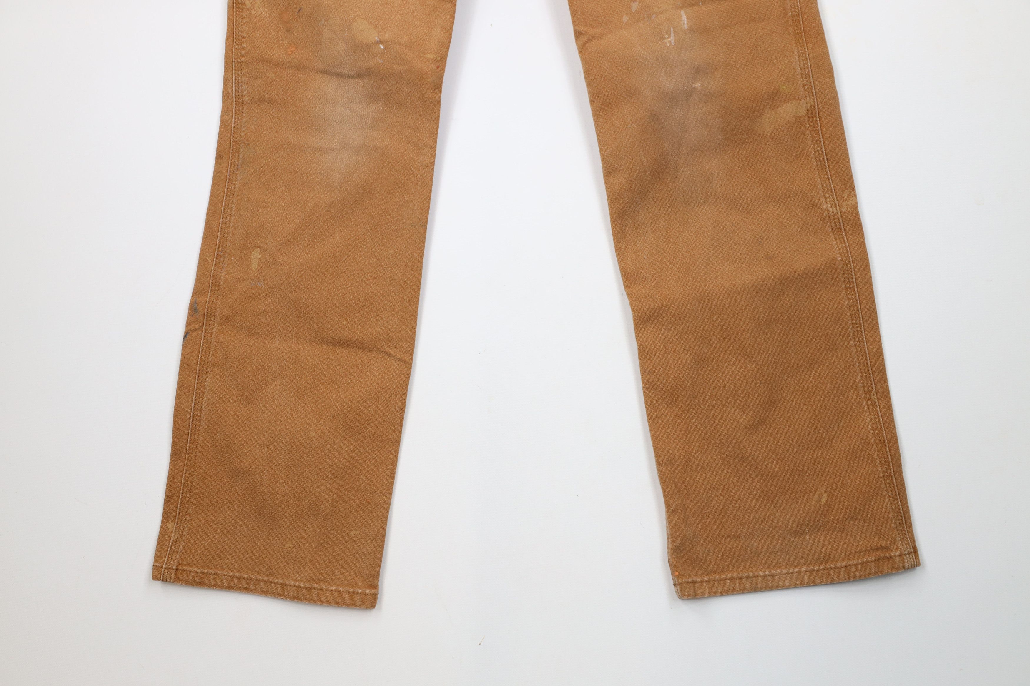 Carhartt × Vintage Vintage Y2K Carhartt Relaxed Fit Canvas Dungaree Pants Brown Size US 32 / EU 48 - 4 Thumbnail