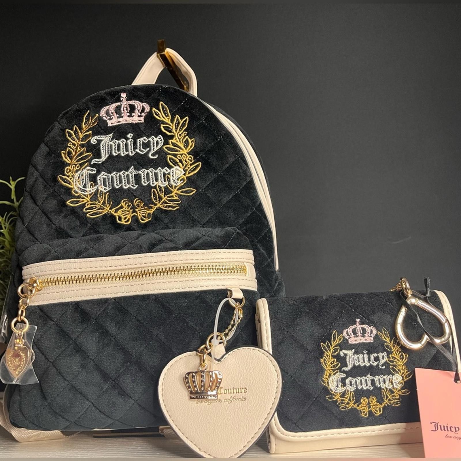 Juicy Couture Jeans Juicy Couture Royalty Backpack With Matching Wallet NWT Size ONE SIZE - 1 Thumbnail
