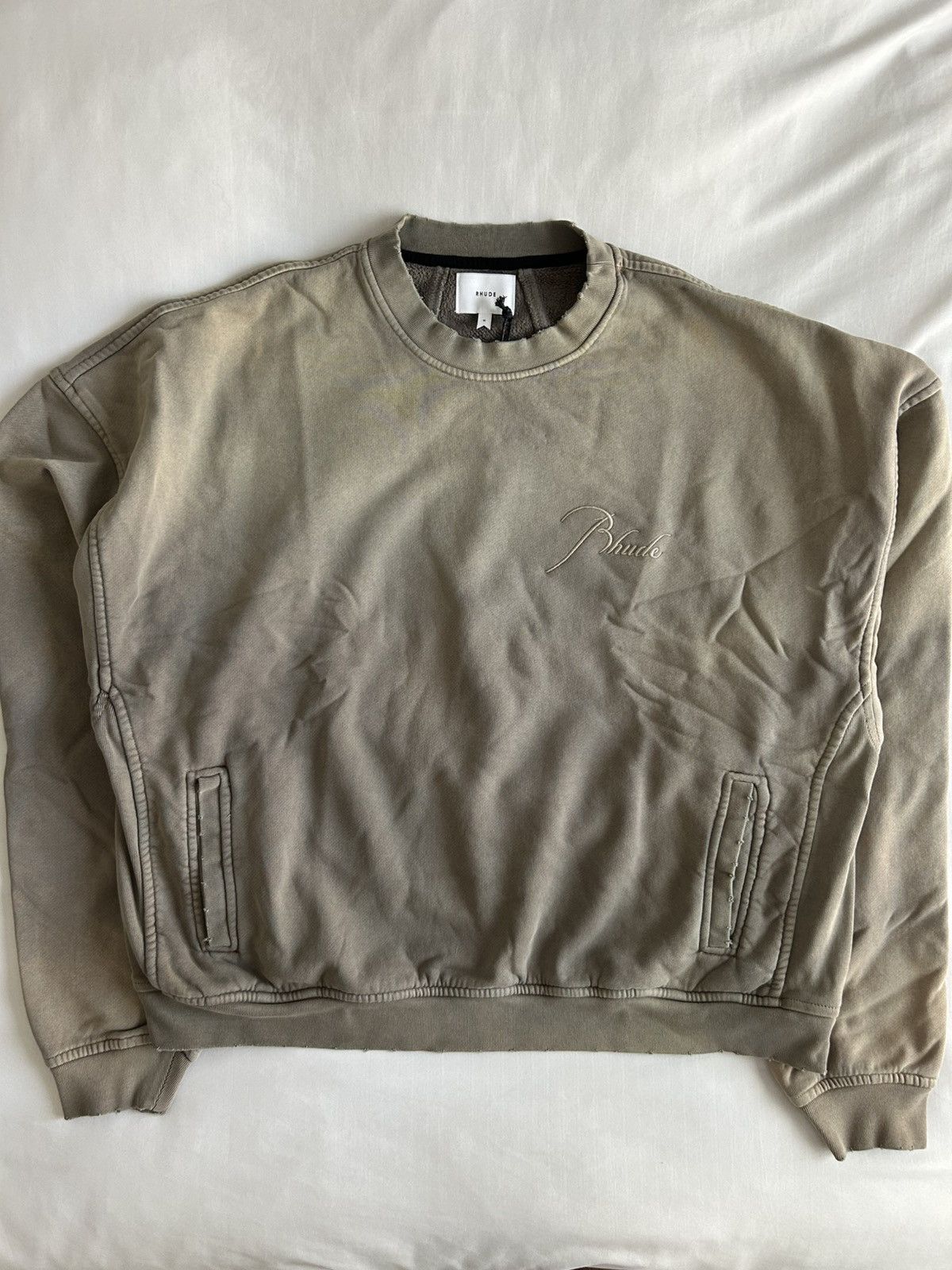Rhude Rhude Logo Crewneck Sundry Elephant Sunfaded USA Size US M / EU 48-50 / 2 - 1 Thumbnail