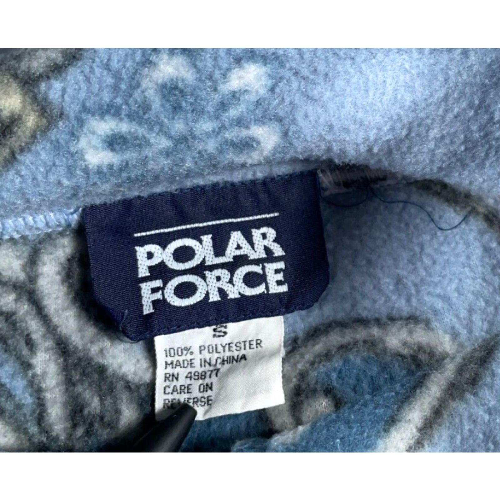 Etro Oversized Polar Fleece St. Moritz 1/4 Zip Pullover Women's Small Blue Ski Retro Size S / US 4 / IT 40 - 3 Thumbnail