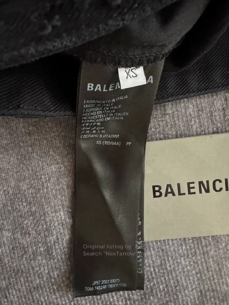 Other Balenciaga size XS Muddy Stain Destroyed Ripped Denim Pant Size US 27 - 4 Thumbnail