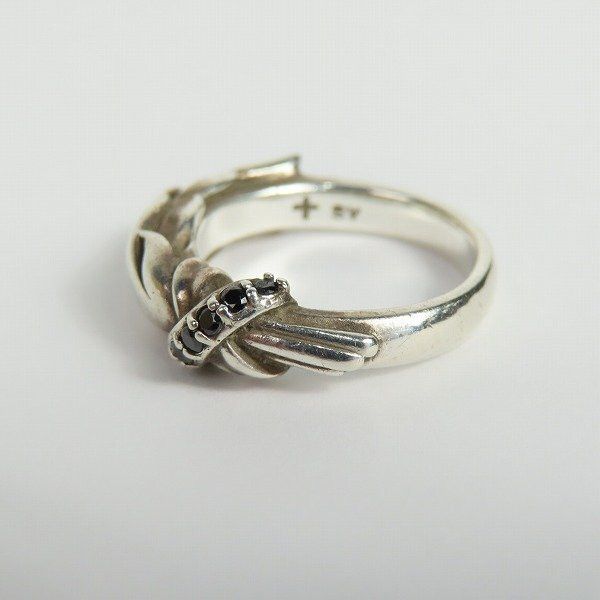 Japanese Brand KONRON Feather Stone Ring / Silver / Sz 5 Size ONE SIZE - 5 Thumbnail