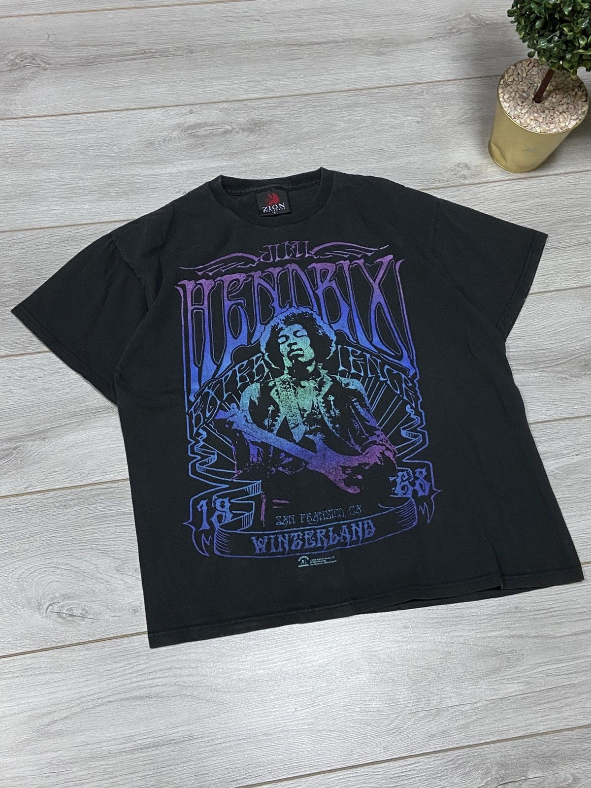 Vintage Jimi Hendrix 2009 Zion vintage t-shirt Winterland Size US L / EU 52-54 / 3 - 2 Thumbnail